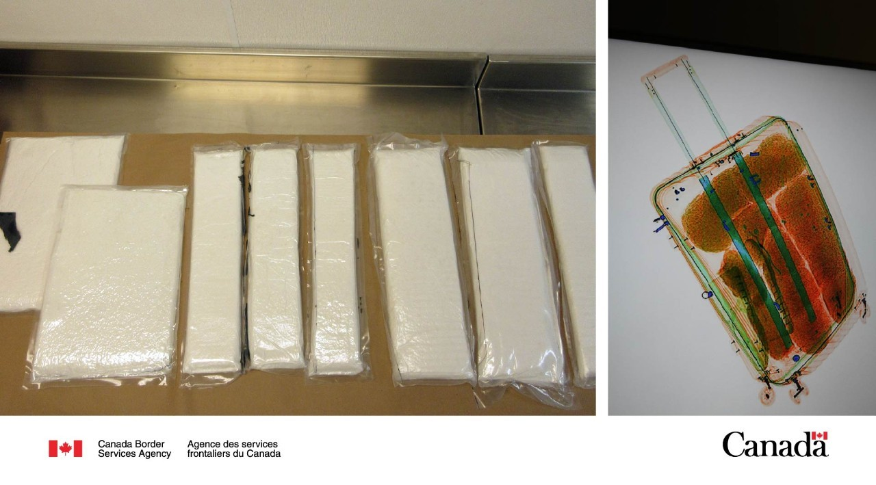 Meth in suitcase Vancouver airport