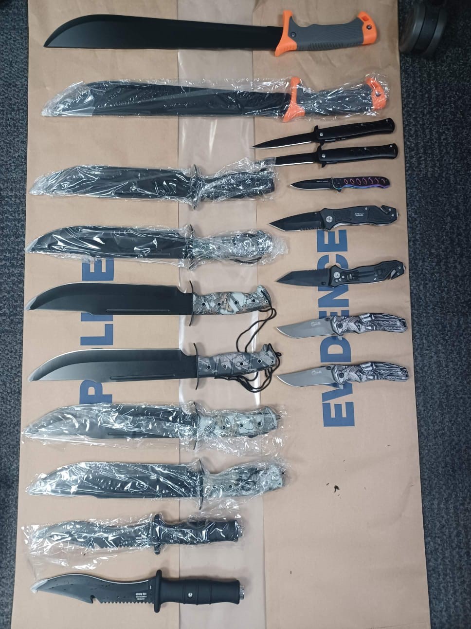 Knives seized